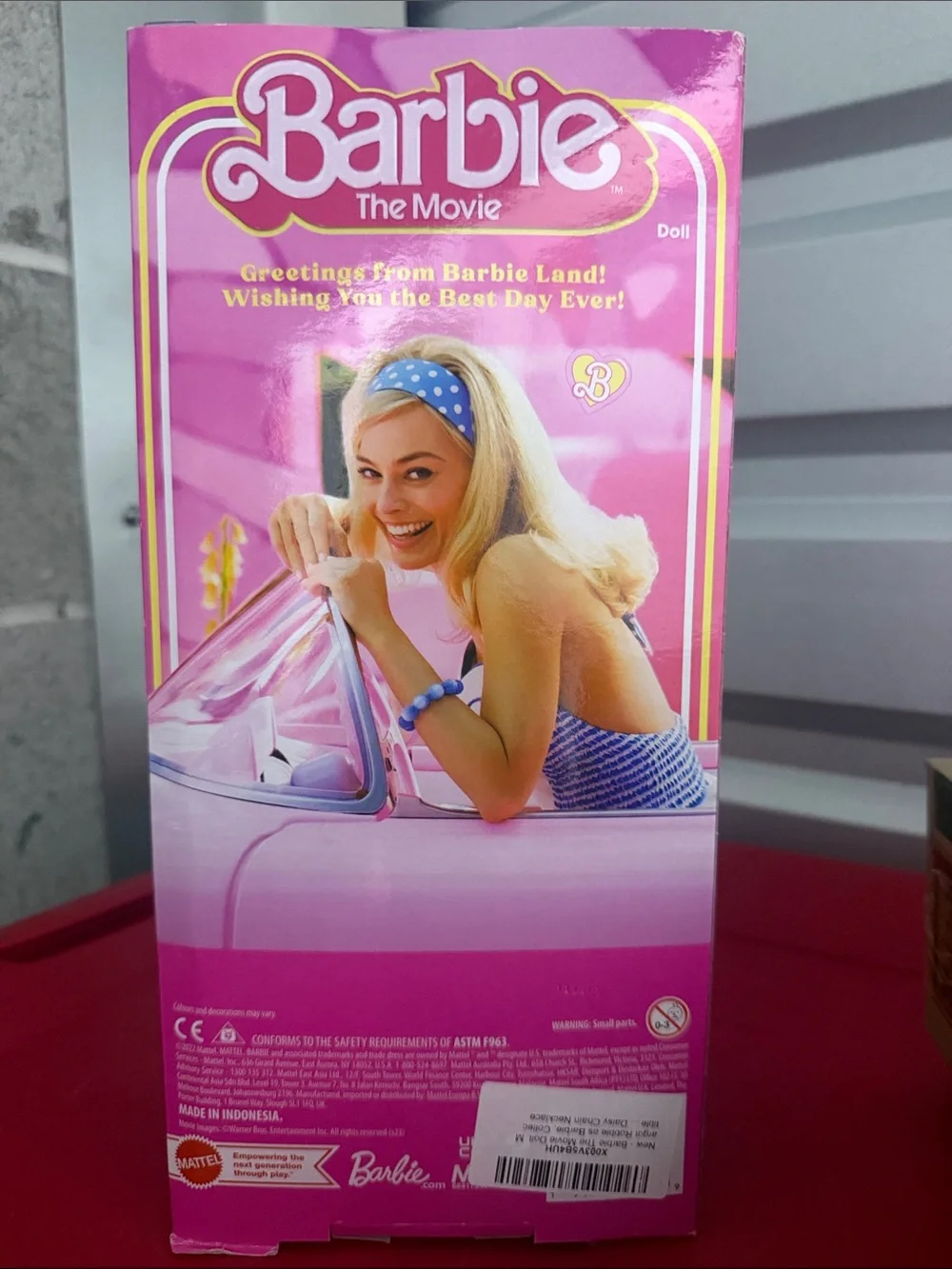NWT 2022 Barbie Movie Pink Gingham Belted Fit-and-Flare Dress